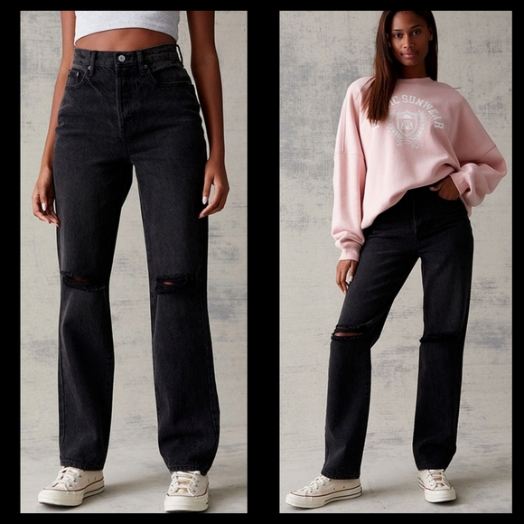 PacSun Distressed Dad Jeans - Picture 1 of 16